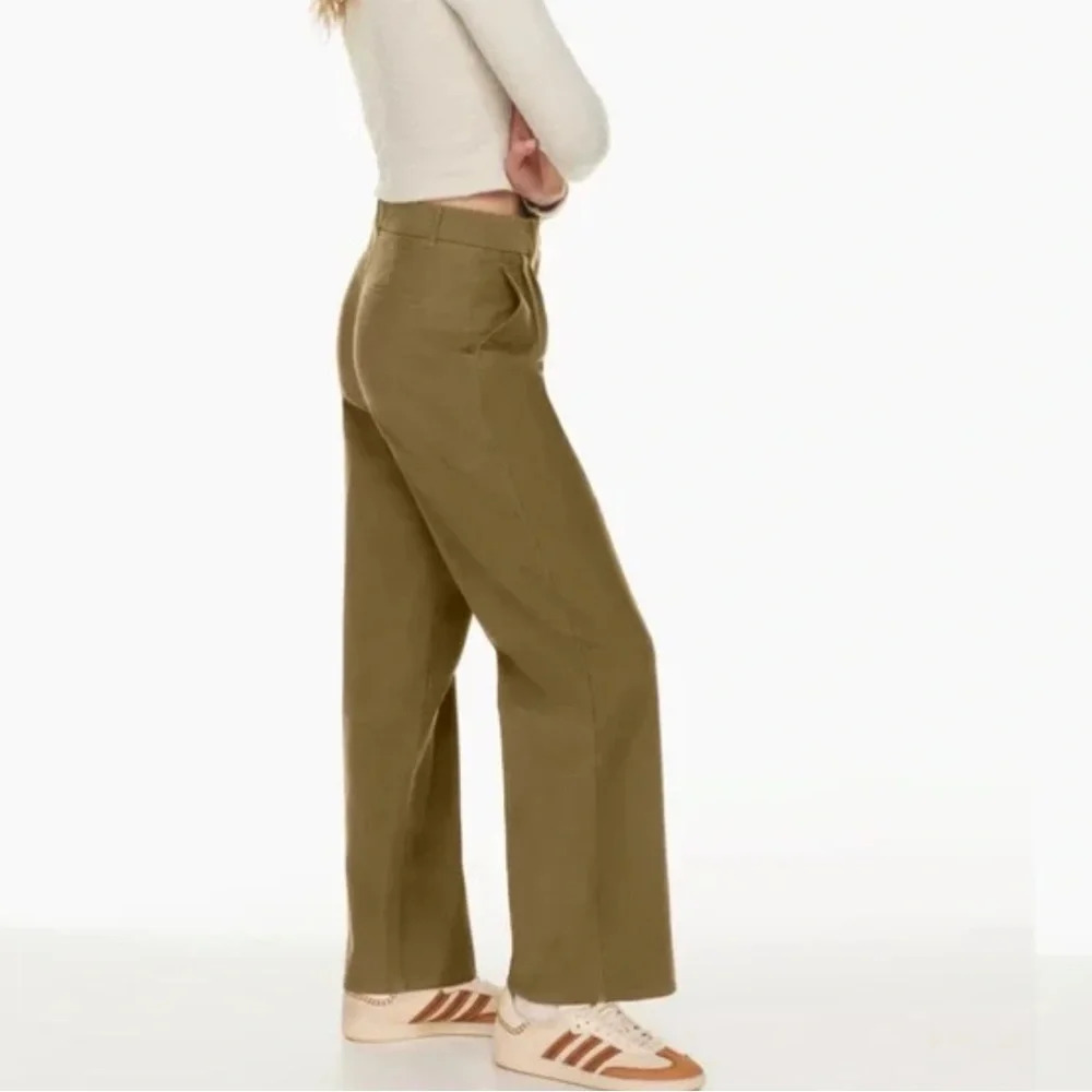Wilfred Free Aritzia Dion Pant size 4 brown women’s pleated wide leg pants - Picture 3 of 12